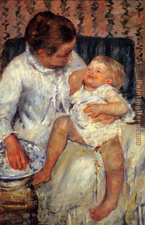 Mary Cassatt Mother about to Wash her Sleepy Child 1880